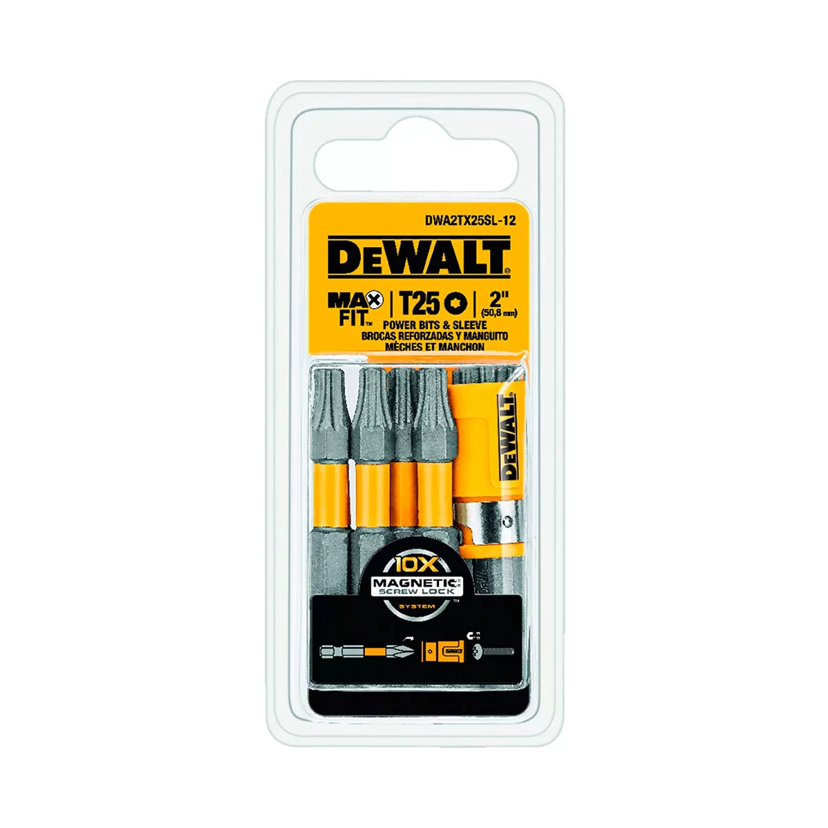 Jogo Tork Max Fit 2 Pol. com 11 Pontas Limitador - DEWALT-DWA2TX25SL-12