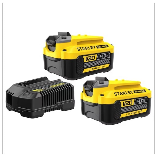 Kit 2 Baterias com Carregador 20v Max 4ah + Bolsa - STANLEY-SCB244CK-BR