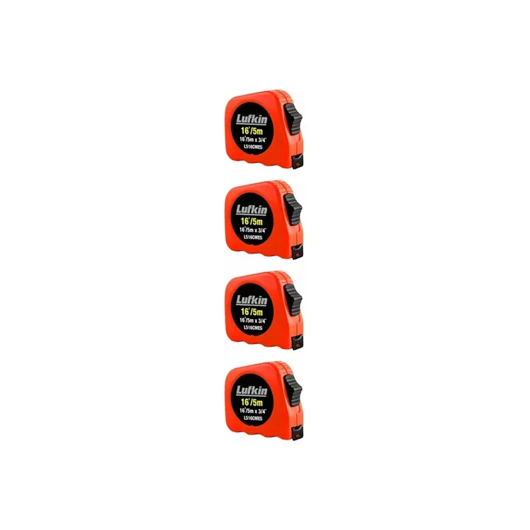 Kit 6 Trenas Lufkin 5M x 3/4Pol Fita De Aço Com Trava de Medição