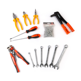 Kit Bolsa em Lona com Ferramentas 15 Pecas - ROBUST-S21702015