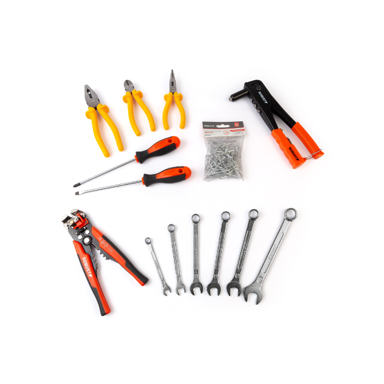 Kit Bolsa em Lona com Ferramentas 15 Pecas - ROBUST-S21702015