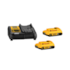 Kit com 2 Baterias 2.0AH 20V (DCB203) + carregador DCB107 - DEWALT-DCB203C2BR