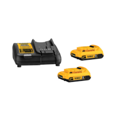 Kit com 2 Baterias 2.0AH 20V (DCB203) + carregador DCB107 - DEWALT-DCB203C2BR