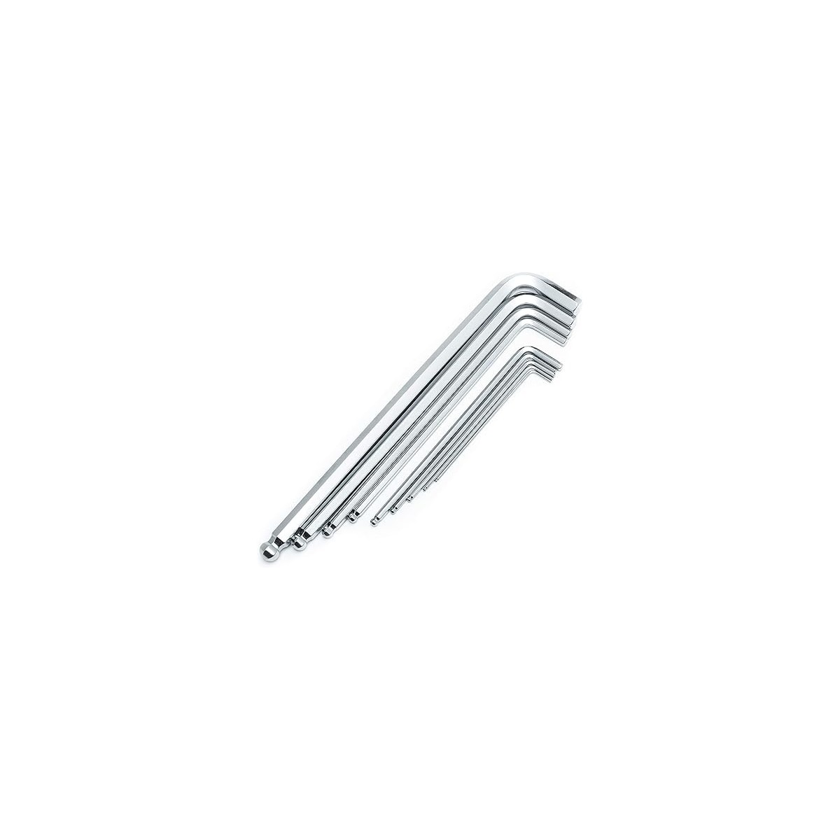 Kit de Chaves Hexagonal Abaulada 9 Peças com Braço Extra Longo1,5mm - 10mm - SATA-ST09124SJ