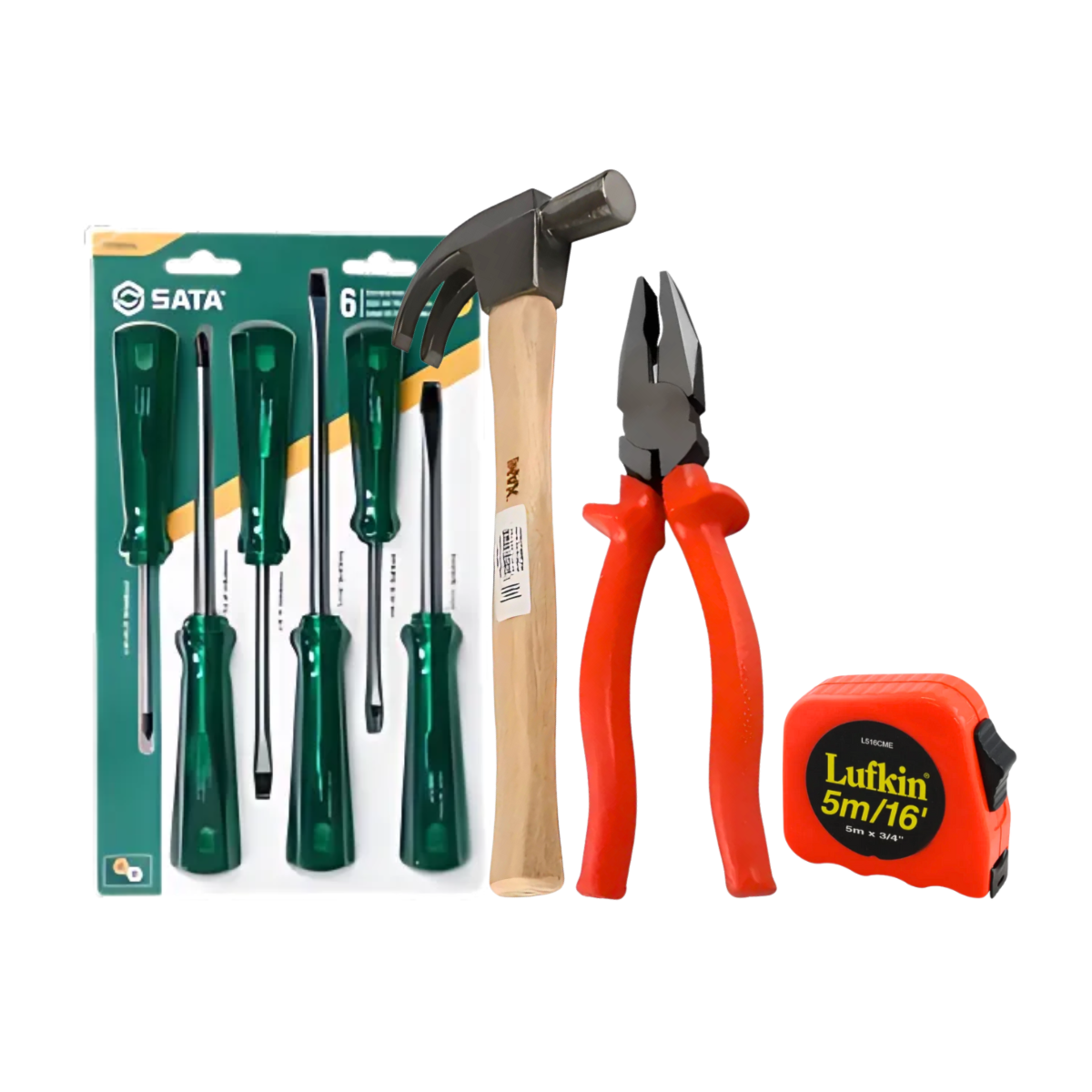 Kit de Ferramentas Manuais Básicas | Alicate, Chaves, Martelo e Trena