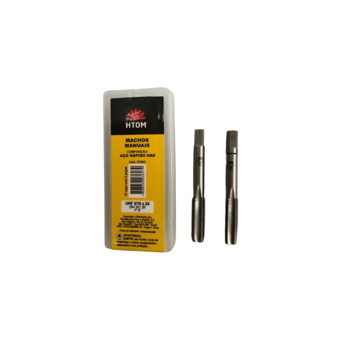 Kit de Macho Manual 5/16 x 24 Passe 1º 3º D351 2 Peças - HANSATECNICA-37093