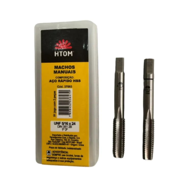 Kit de Macho Manual 5/16 x 24 Passe 1º 3º D351 2 Peças - HANSATECNICA-37093