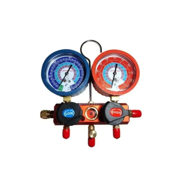 Kit Manifold C/ 3 Mangueiras 1/4 + Adaptador 5/16 - ROTHENBERGER - 1000050093