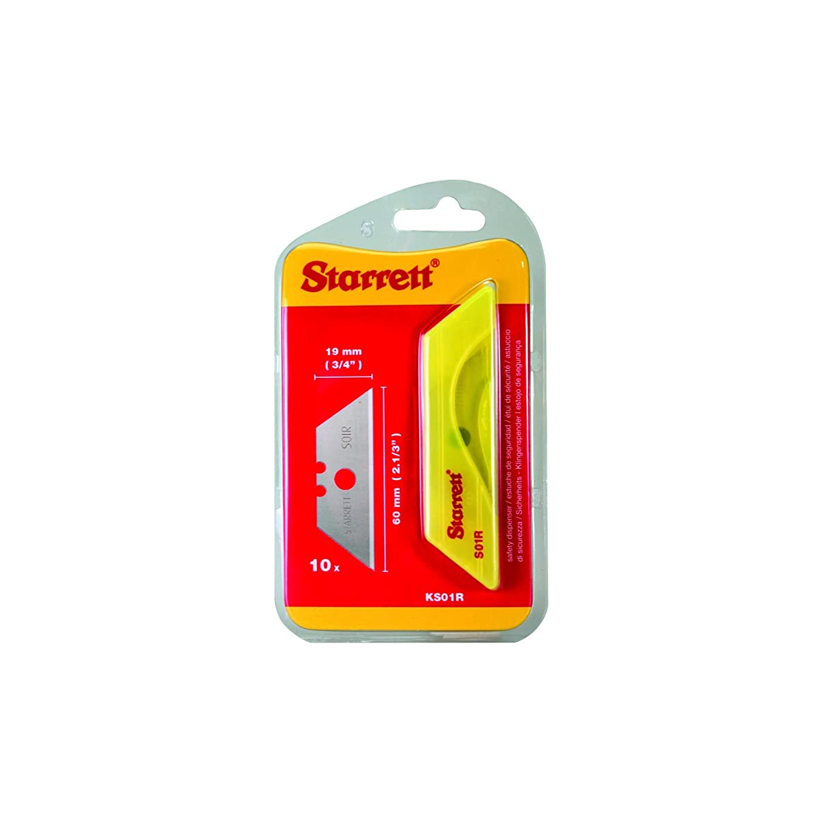 Lâmina Para Estilete 10 Peças - STARRETT - KS01R