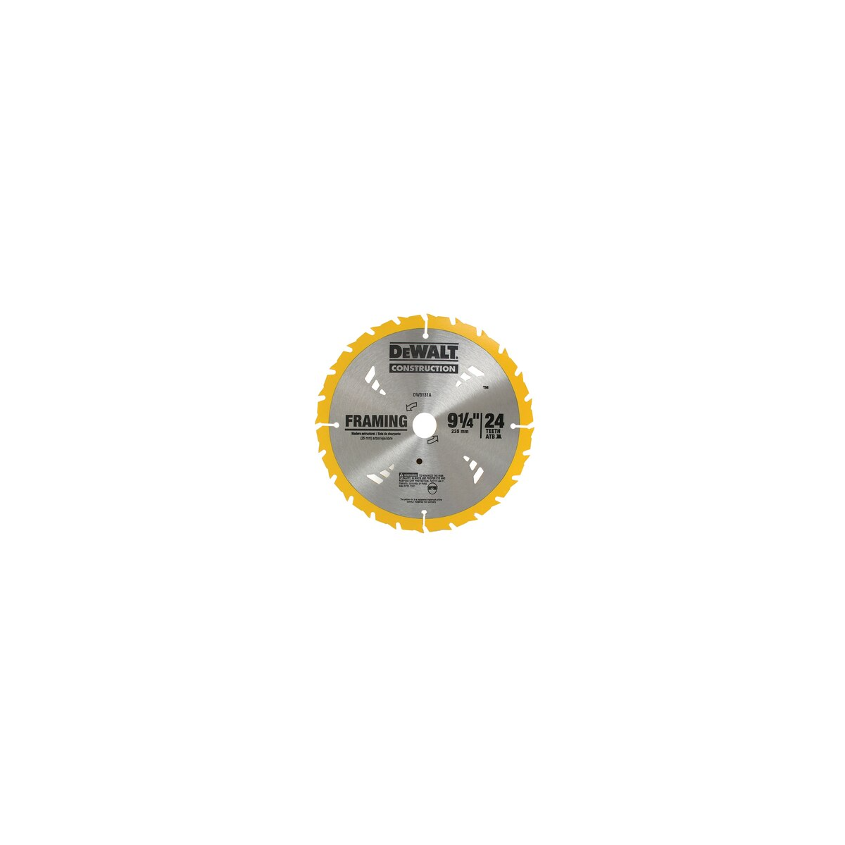Lâmina para Serra Circular 9.1/4" 24 Dentes - DEWALT-DW3131A