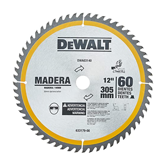 Lâmina para Serra Esquadria e Bancada Linha DWA 12" - 60D - DEWALT-DWA03140