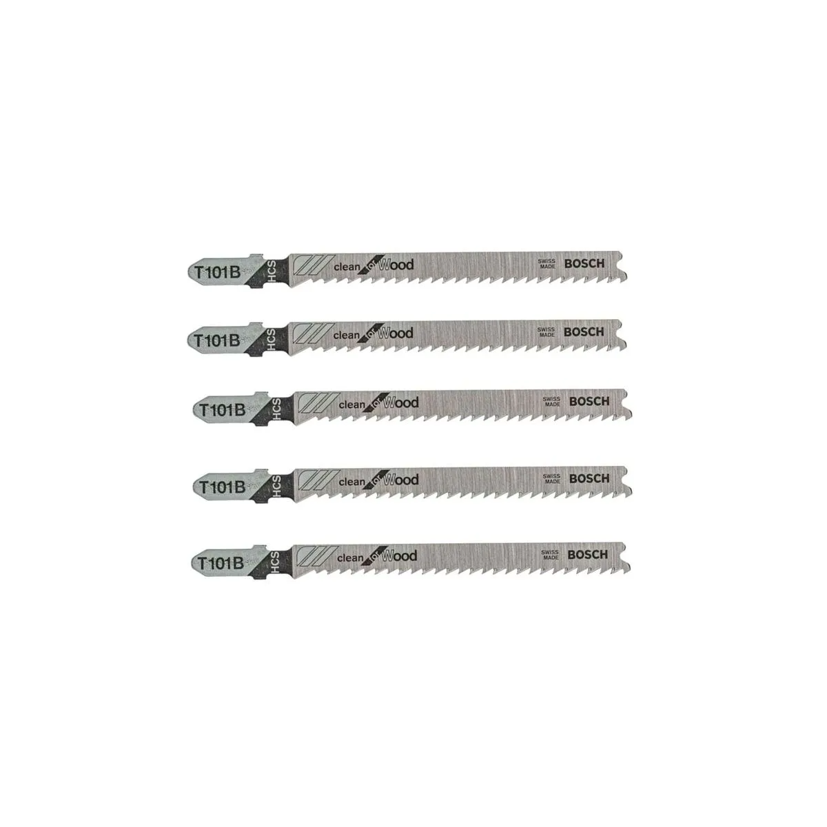 Lâmina Serra Tico Tico p/ Madeira 74mm com 5 Peças - BOSCH-2608667305