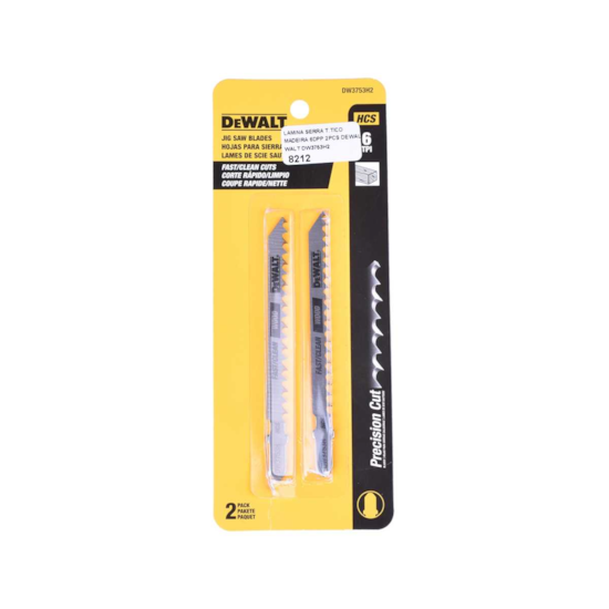 Lamina Serra Tico-Tico para Madeira 4 6 Dentes - DEWALT-DW3753H2