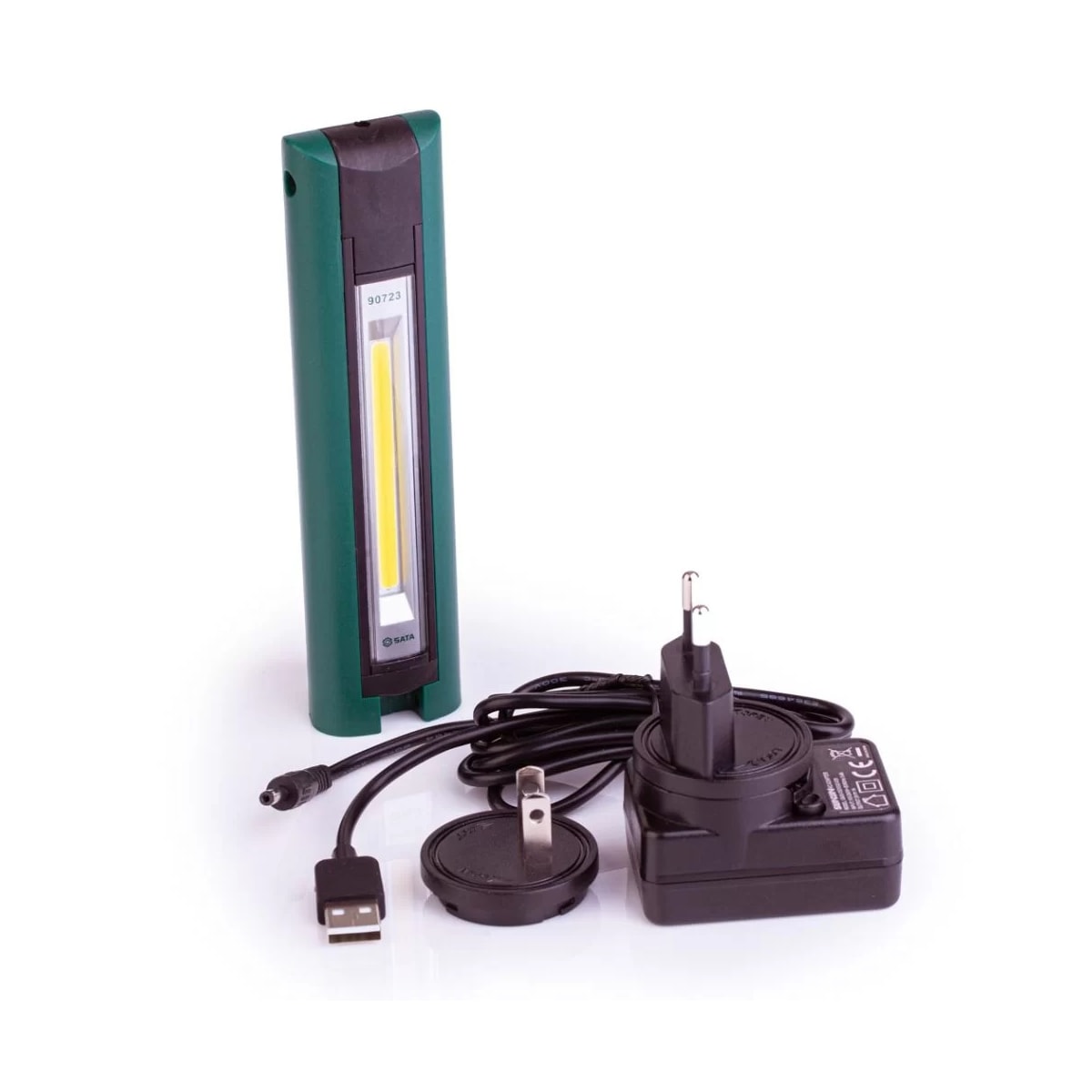 Lanterna Dobrável Recaregável de 300LM com Carregador - SATA-ST90723