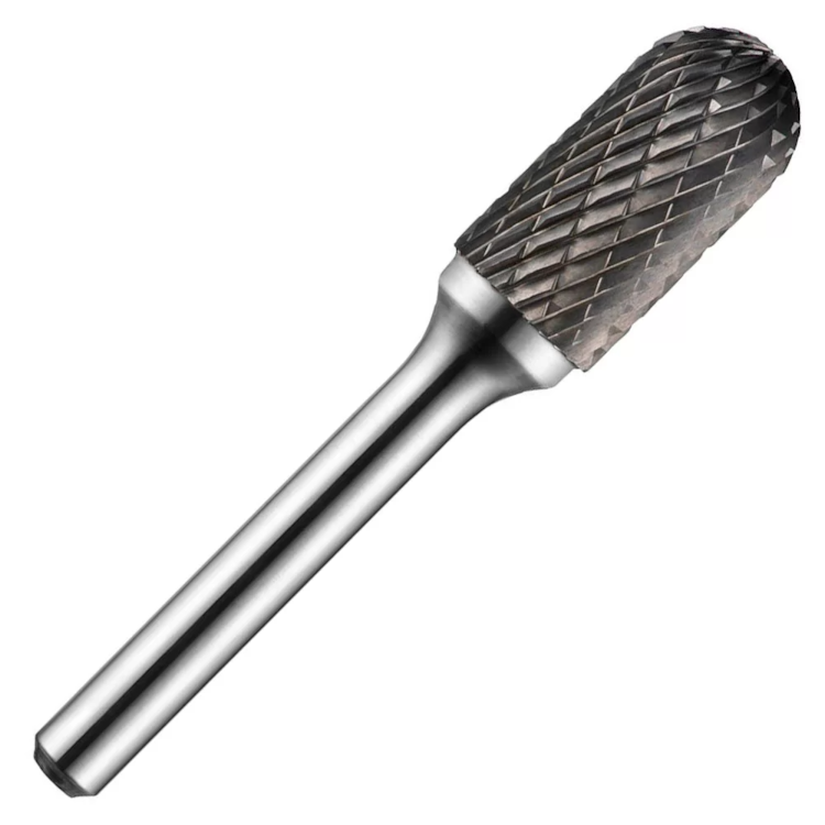 Lima Rotativa Cilíndrica com Topo Esférico HT Hansa 12mm x 25mm x 70mm