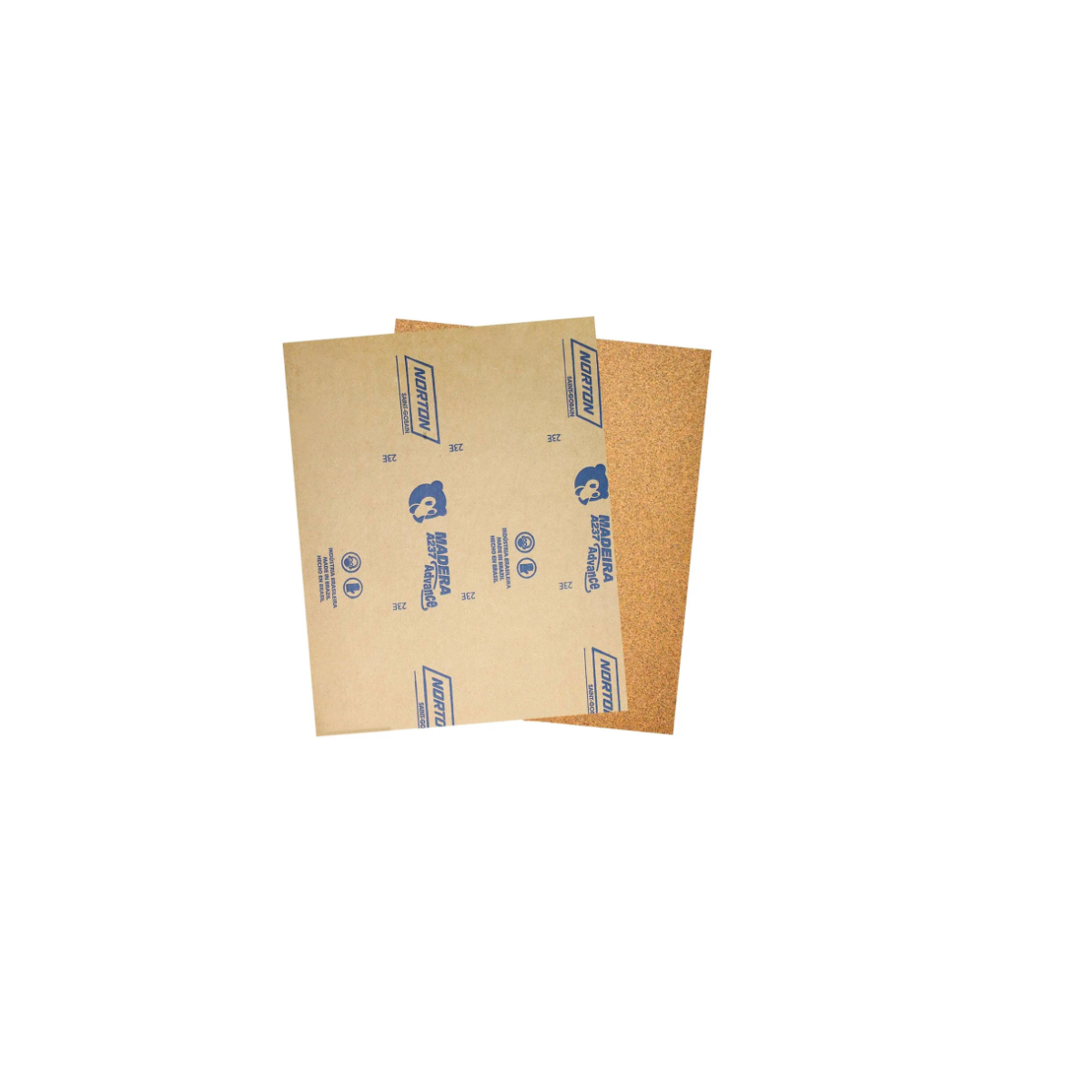 Lixa Massa para Madeira Grão 80 225x275mm com 50 Unidades - NORTON-5539503042