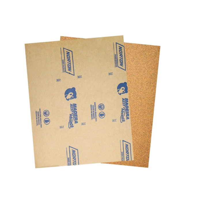 Lixa Massa para Madeira Grão 80 225x275mm com 50 Unidades - NORTON-5539503042