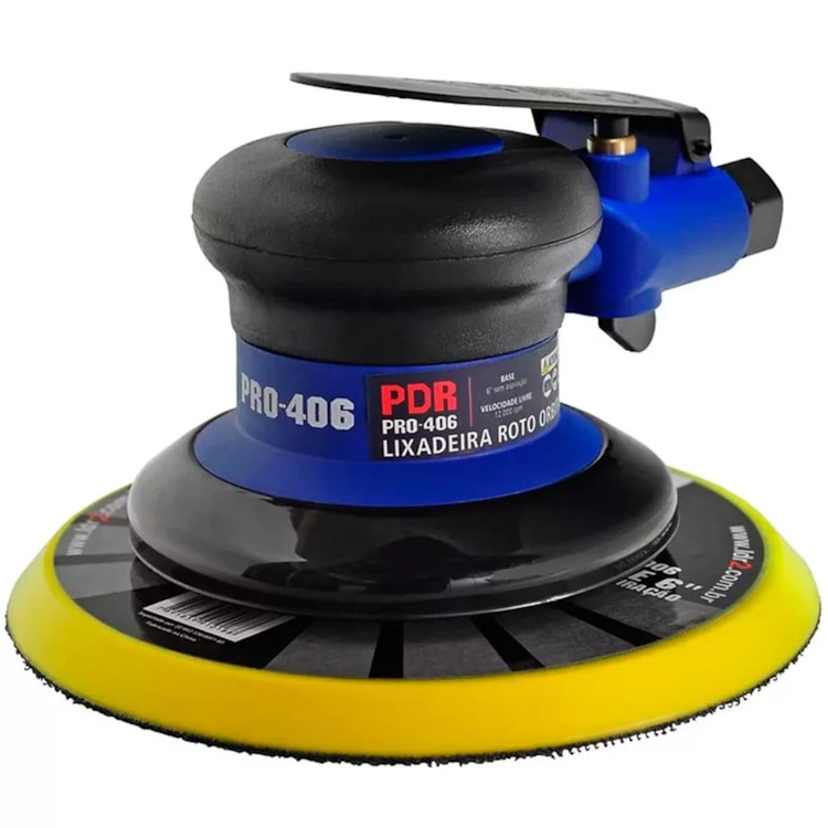 Lixadeira Pneumática Roto Orbital 6 Pol. 90PSI 0,5 HP - PDR-PRO406