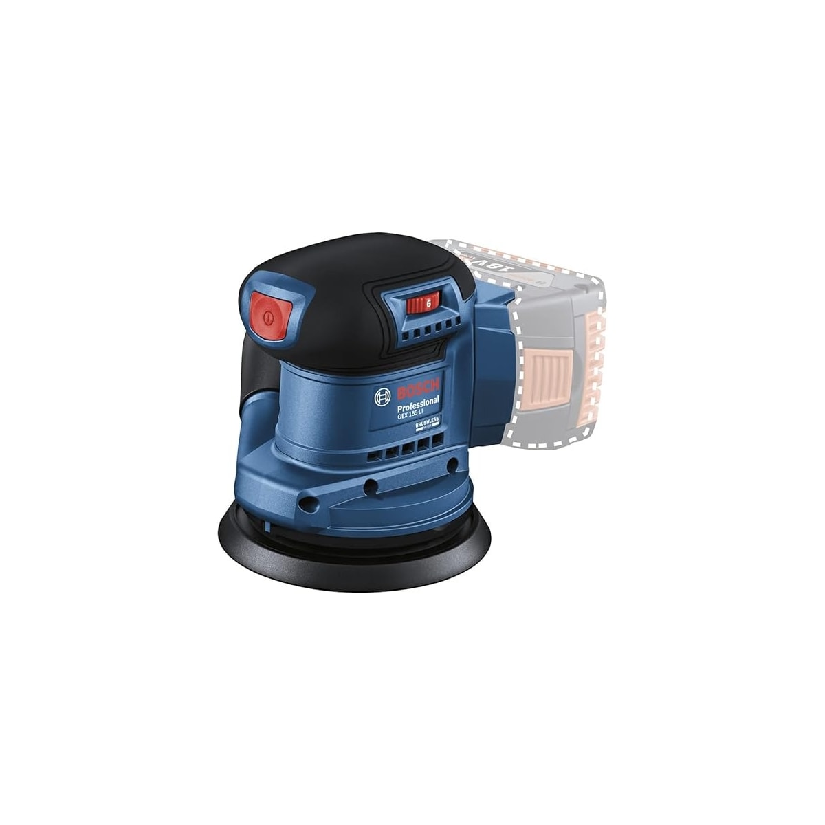 Lixadeira Roto Orbital GEX 185-LI AE 220V - BOSCH-06013A50E0