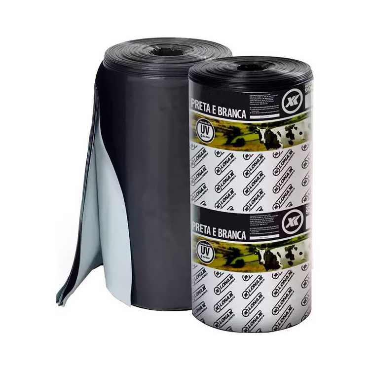 Lona Preta/Branca 8x50M 40KG - LONAX-7003