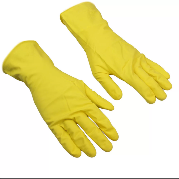 Luva Multiuso Látex Amarelo - Tamanho G - KALIPSO-020413