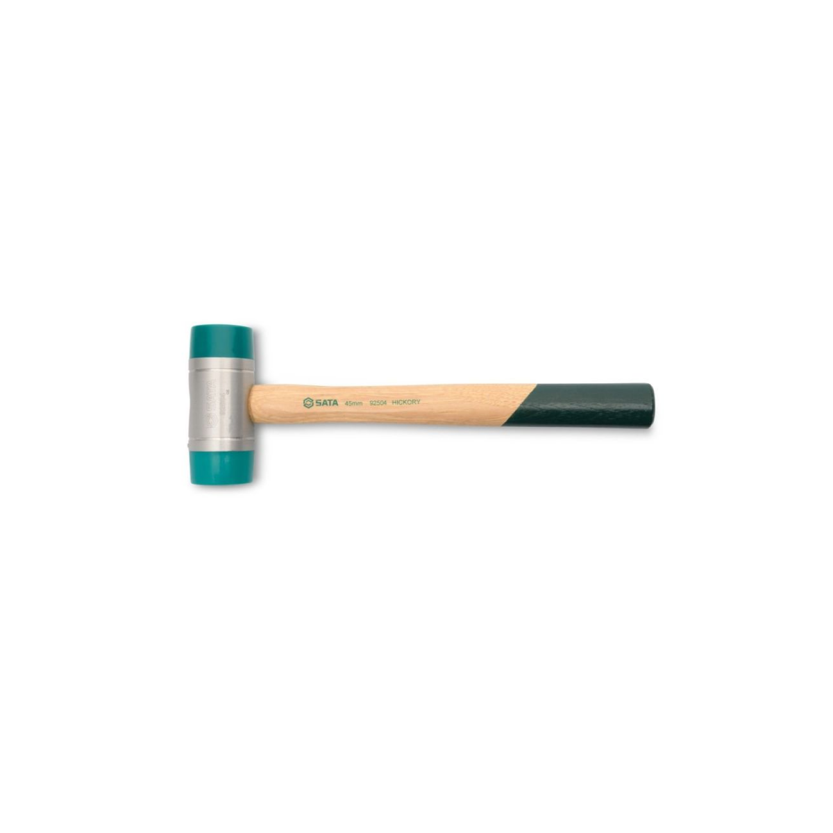 Martelo de borracha de duas cabeças 22 mm com cabo de nogueira SATA-ST92501