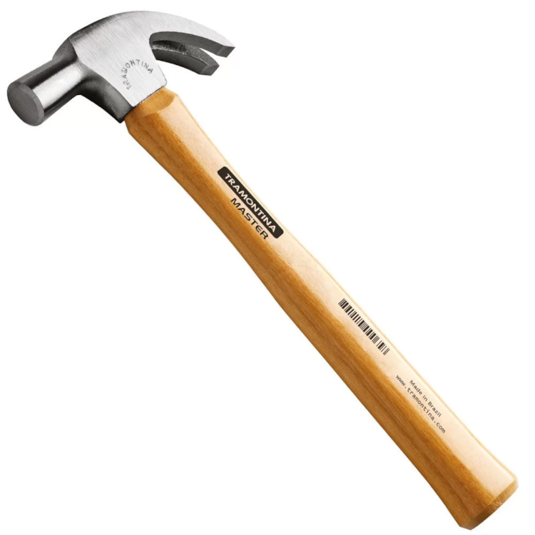 Martelo De Unha Polido 23 mm Com Cabo Em Madeira Envernizada - TRAMONTINA - 40200023