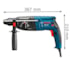 Martelo Perfurador Rompedor GBH 2-24D Profissional 820W 220V - BOSCH-06112A02E6