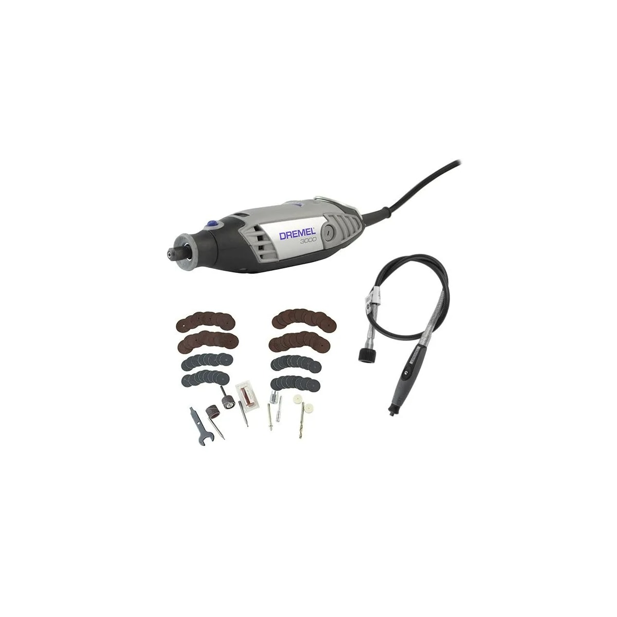 Micro Retifica 3000 Profissional 220V com 36 Acessórios com Eixo Flexível - DREMEL-F0133000GB