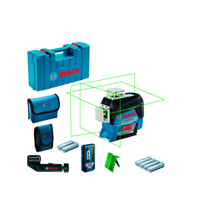 Nível a Laser de Linhas Verdes com Alcance de 120M 360º Com Bluetooth Bosch Gll 3-80 Cg - BOSCH-0601063T01000
