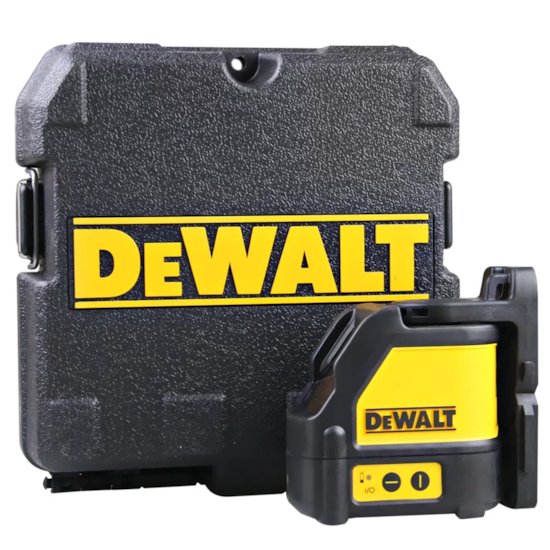 Nível a Laser Horizontal e Vertical 15M com 3 Pilhas AA e Maleta - DEWALT-DW088K