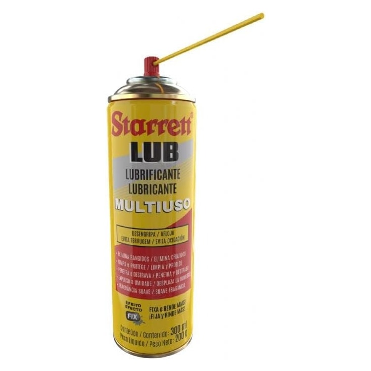 Óleo Lubrificante Desengripante Multiuso Spray 300ML - STARRETT-LUB300