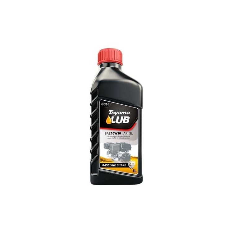 Óleo para Motor 4 Tempos à Gasolina 1LT 10W30 -TOYAMA-SLGG10