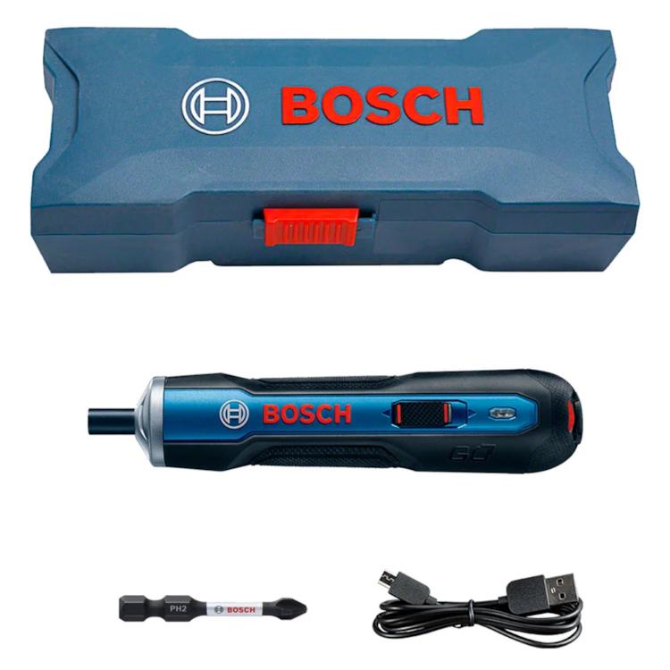 Parafusadeira à Bateria Go 3,6V com Carregador Bivolt e Maleta - BOSCH-06019H20E0