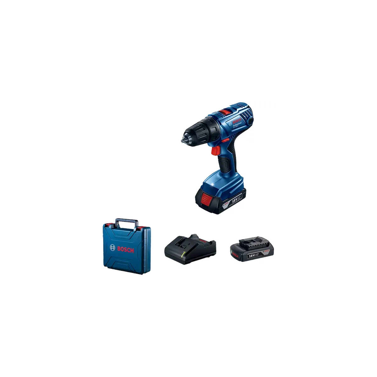 Parafusadeira/Furadeira de Impacto 18V Completa com Maleta - BOSCH-06019F83E0