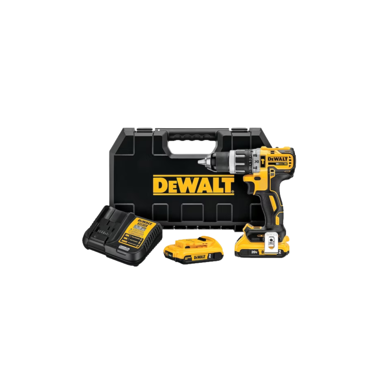 Parafusadeira Furadeira de Impacto Brushless 1/2 Pol. 20V com 2 Baterias Carregador e Maleta DEWALT-DCD796D2