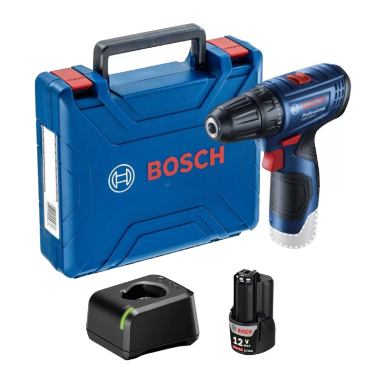 Parafusadeira/Furadeira GSB 120-LI Com 1 Carregador + 1 Bateria - BOSCH-06019G81E1