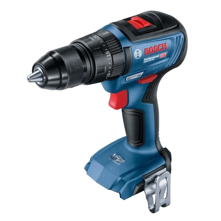 Parafusadeira/Furadeira GSB 18V-50 de Impacto à bateria 18V Sem Bateria e sem Carregador - BOSCH-06019H51E2