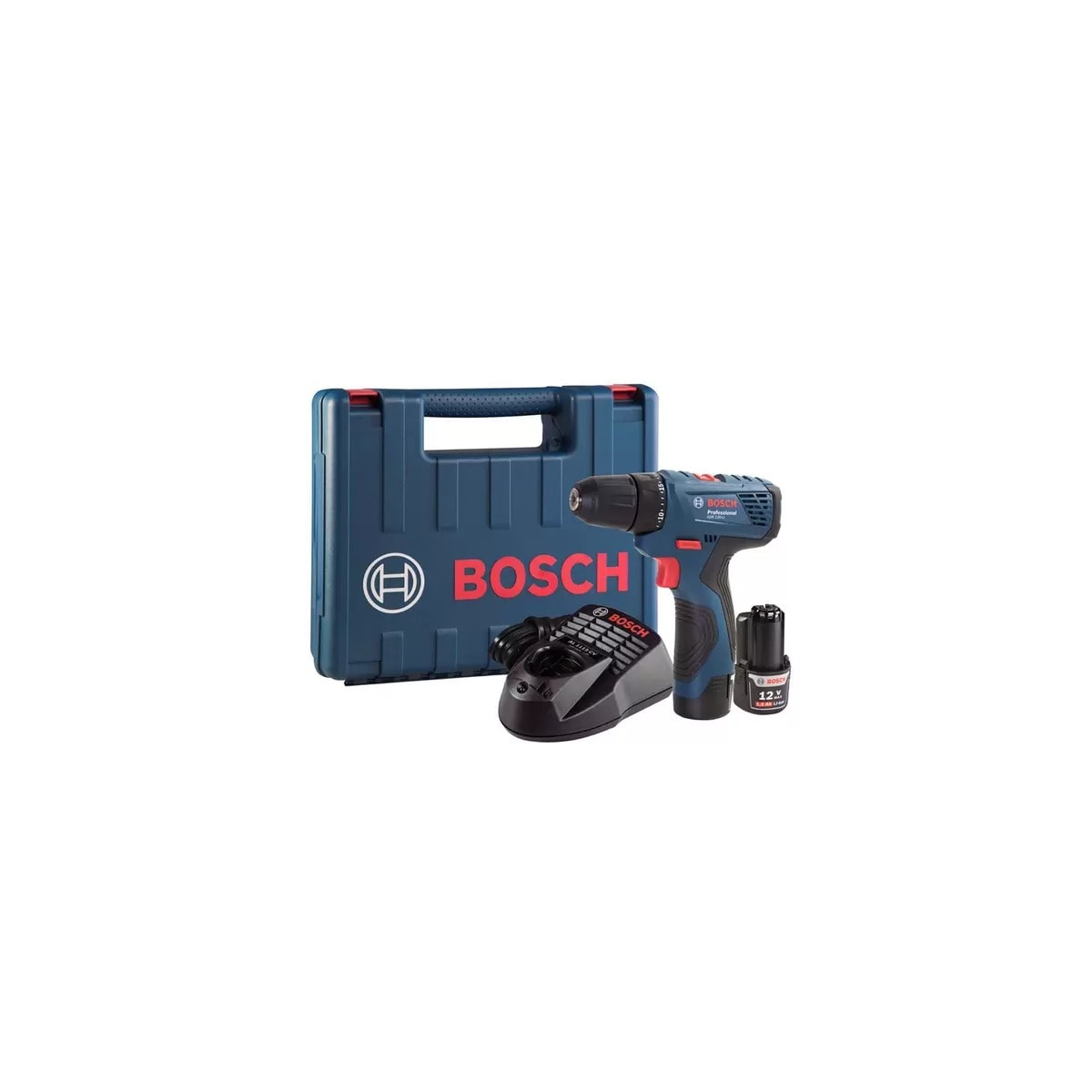 Parafusadeira/Furadeira GSR 10,8 V-LI 220V com Maleta e Bateria 12V + Carregador - BOSCH-06019920E