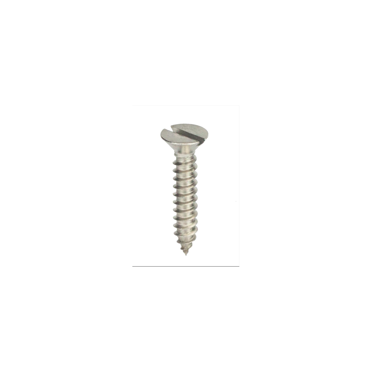 Parafuso Auto-Atarraxante Cabeça Chata c/ Fenda 3.5 X 16 Aço Inox A2 (1 Peça) BELENUS - AACH3.5X16A2