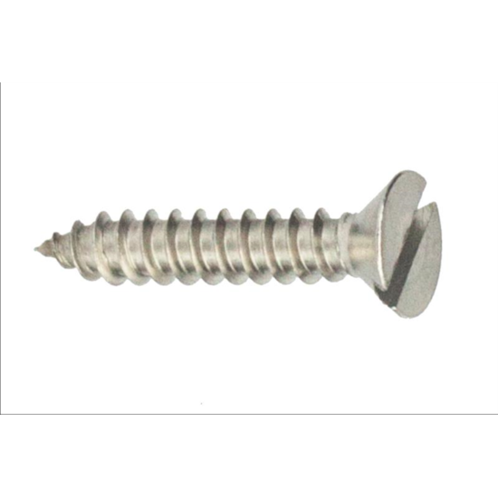 Parafuso Auto-Atarraxante Cabeça Chata c/ Fenda  3.5 X 19 Aço Inox A2 (1 Peça) BELENUS - AACH3.5X19A2