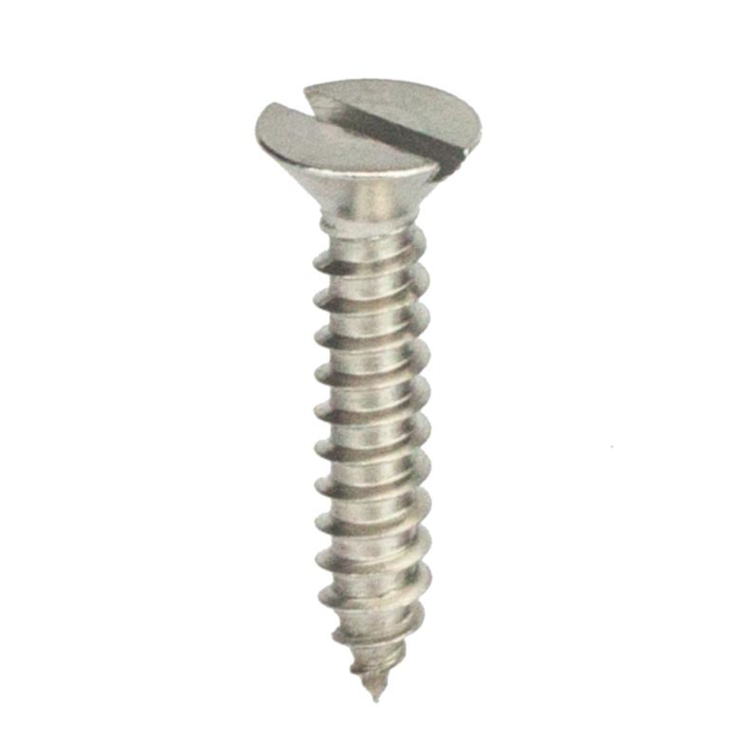 Parafuso Auto-Atarraxante Cabeça Chata c/ Fenda 4.8 X 13 Aço Inox A2 (1 Peça) BELENUS - AACH4.8X13A2