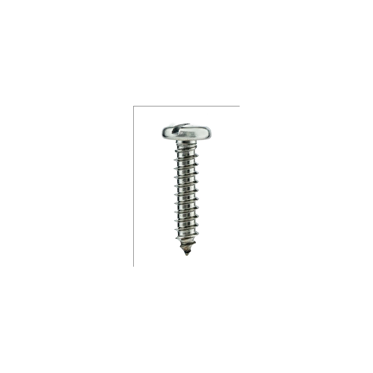 Parafuso Auto-Atarraxante Cabeça Panela c/ Fenda 2.9 X 13 Aço Inox A2 (1 Peça) BELENUS - AAPN2.9X13A2