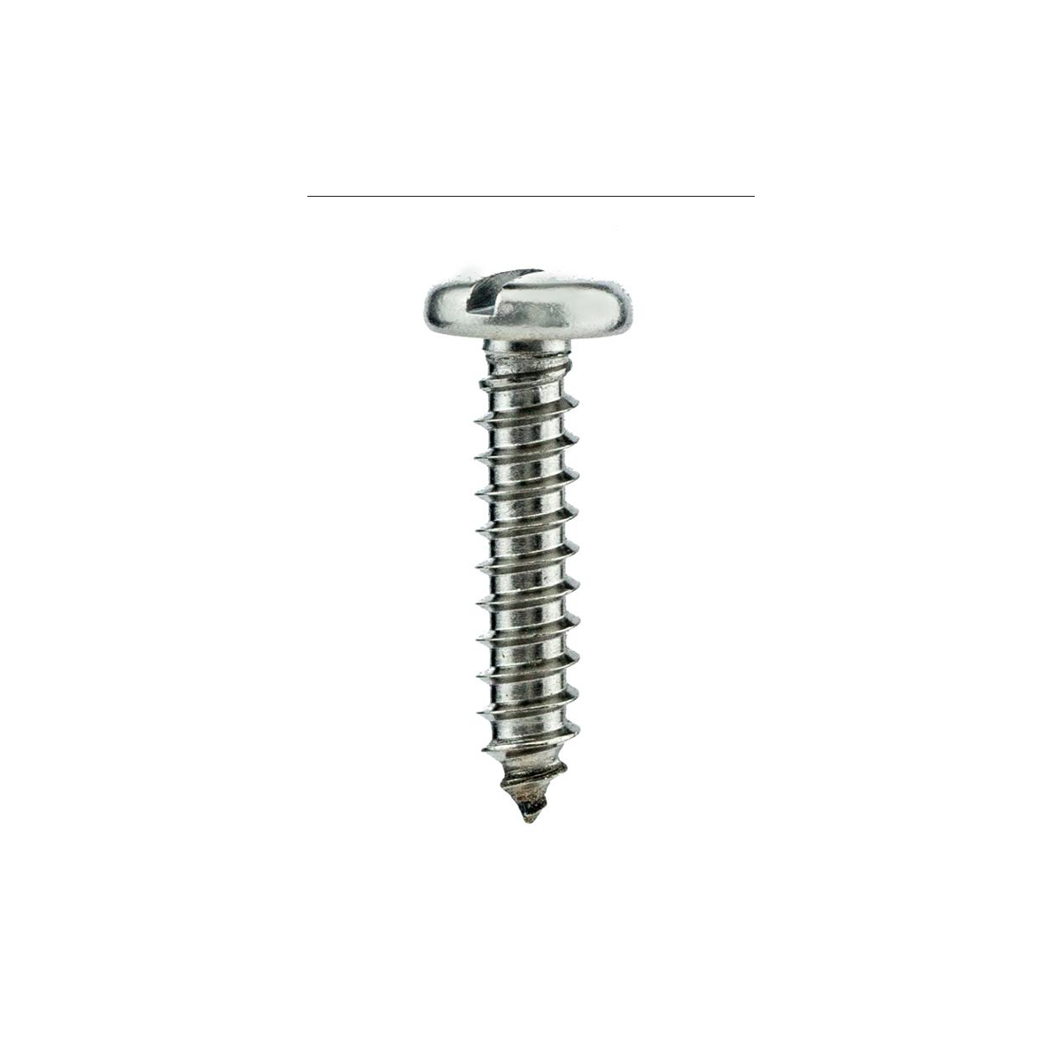 Parafuso Auto-Atarraxante Cabeça Panela c/ Fenda 2.9 X 6.6 Aço Inox A2 (1 Peça) BELENUS - AAPN2.9X6.5A2