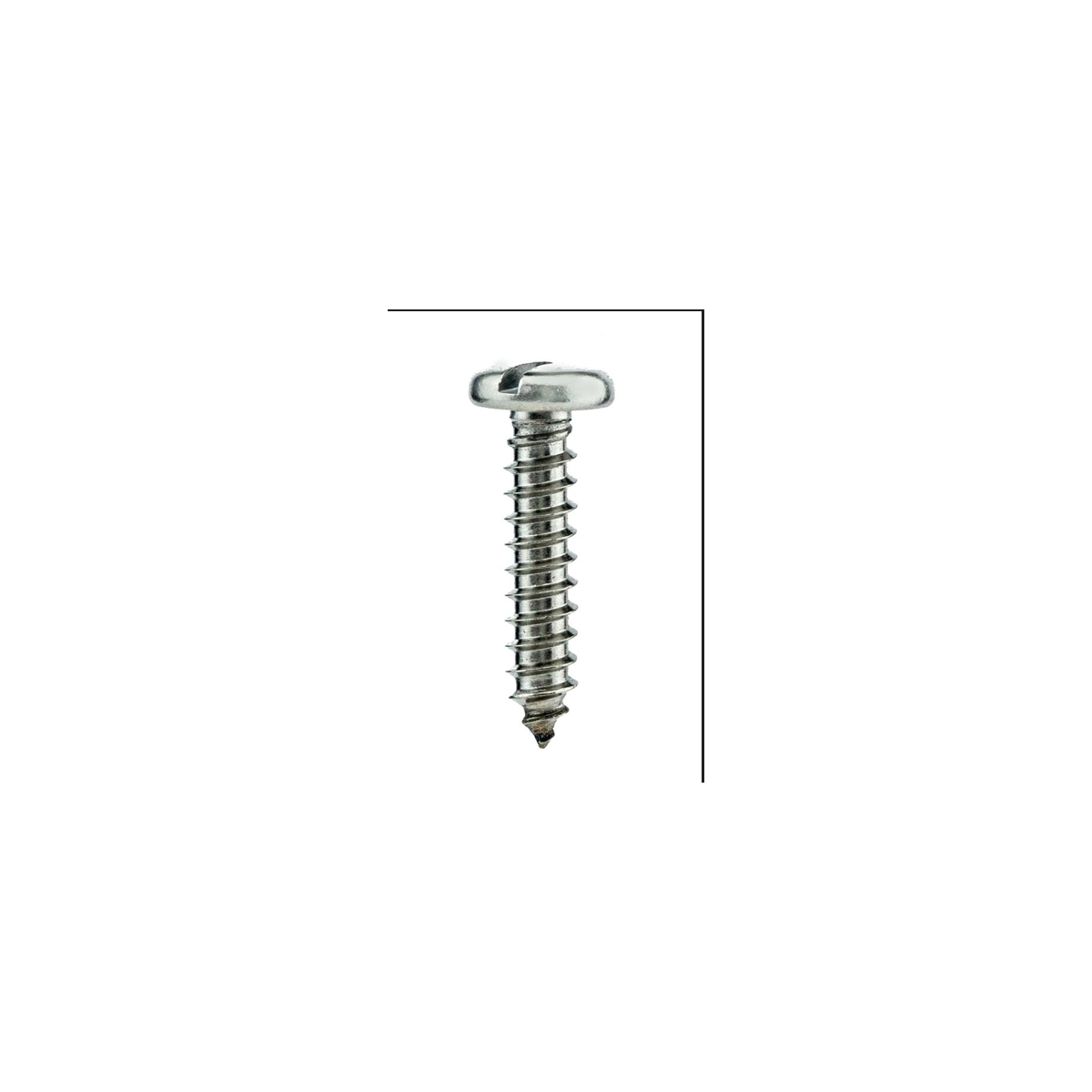 Parafuso Auto-Atarraxante Cabeça Panela c/ Fenda 3.9 X 16 Aço Inox A2 (1 Peça) BELENUS - AAPN3.9X16A2
