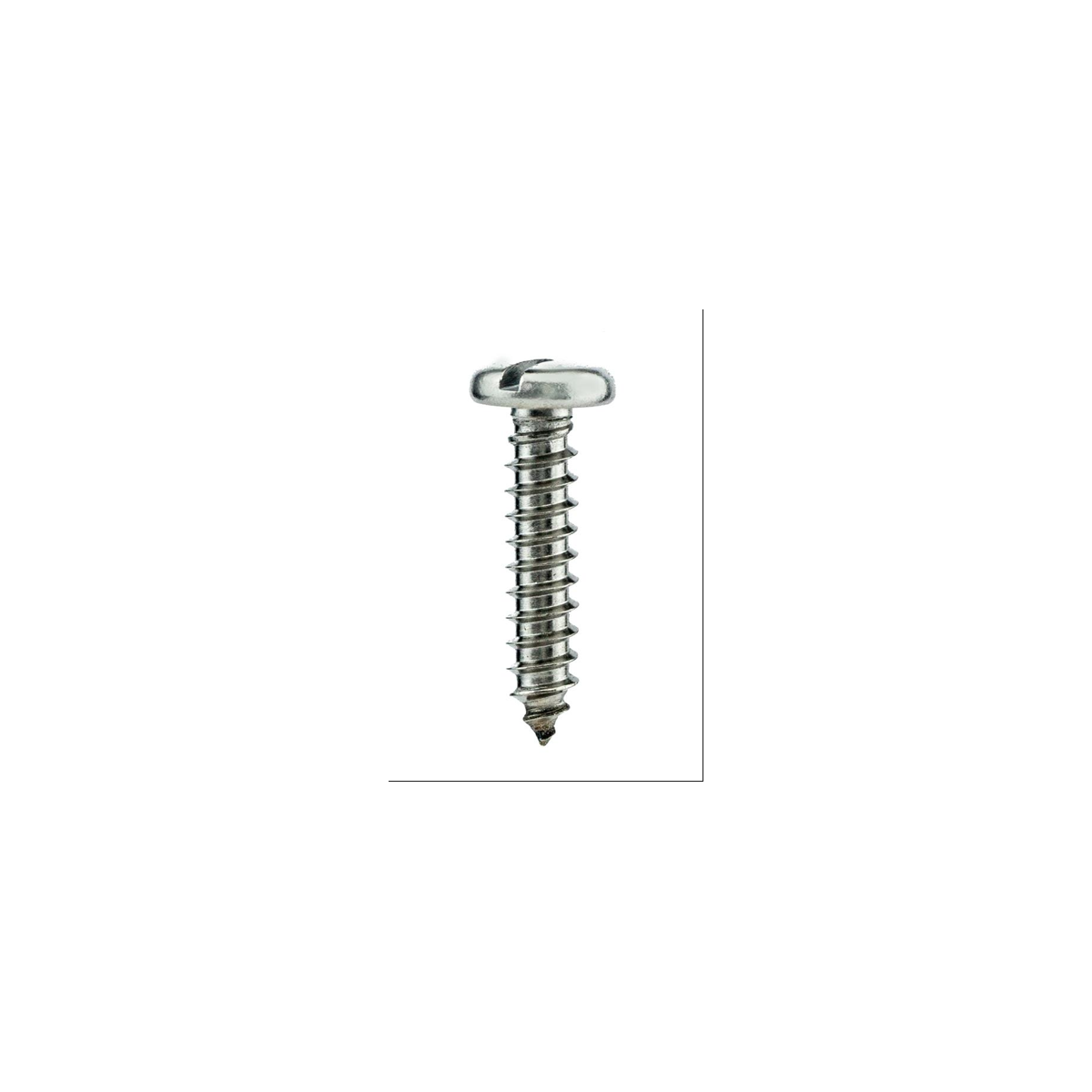 Parafuso Auto-Atarraxante Cabeça Panela c/ Fenda 3.9 X 25 Aço Inox A2 (1 Peça) BELENUS - AAPN3.9X25A2