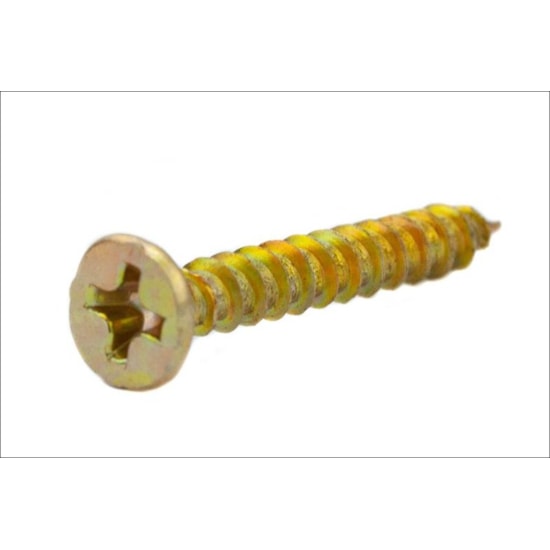 Parafuso Chipboard Phillips Cabeça Chata 3.5 x 25 Bicromatizado (1 Peça)- BELENUS-CHIPCH3.5X25BC