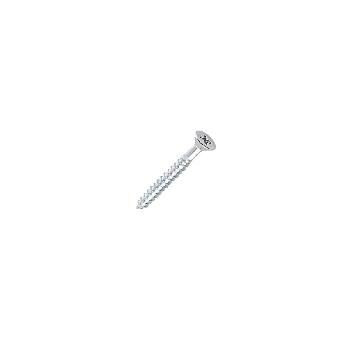Parafuso Chipboard Phillips Cabeça Chata 4.0 x 16 Zincado Branco (1 Peça)- BELENUS-CHIPCH4.1X16ZI