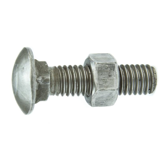 Parafuso Francês BSW 1/2-12 x 15" Aço Carbono Grau 2 Polido com Porca – BELENUS-FR1/2X15WPL