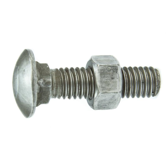 Parafuso Francês BSW 1/2-12 x 6.1/2" Aço Carbono Grau 2 Polido com Porca – BELENUS-FR1/2X6-1/2WPL